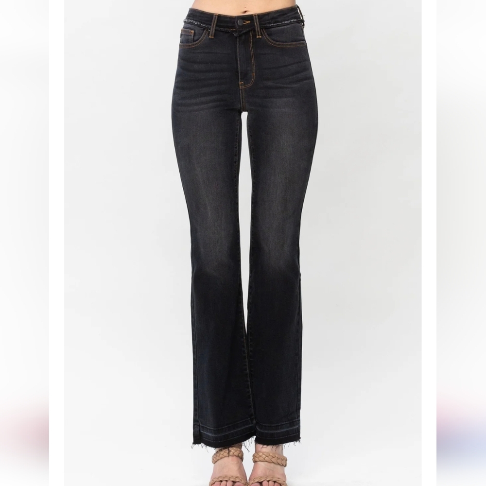 JUDY BLUE  High Waist Slim Boot Cut Black Wash Sz.22W NWT